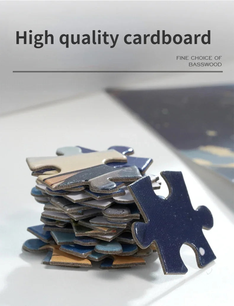 Adult 1000 Pieces Jigsaw Puzzle Little Boy Puzzle Toy Puzzle Intelligence Stress Reduction Cartoon Puzzle Festival Present