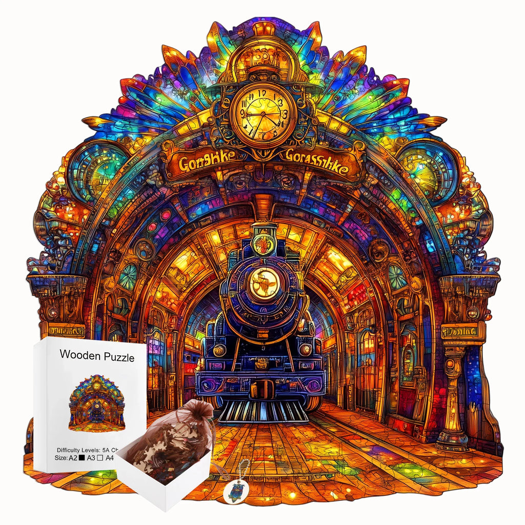 Fantasy Themed Wooden Puzzle Interesting Style Wooden Decor Christmas and Halloween Gift Toy for Teen and Kid
