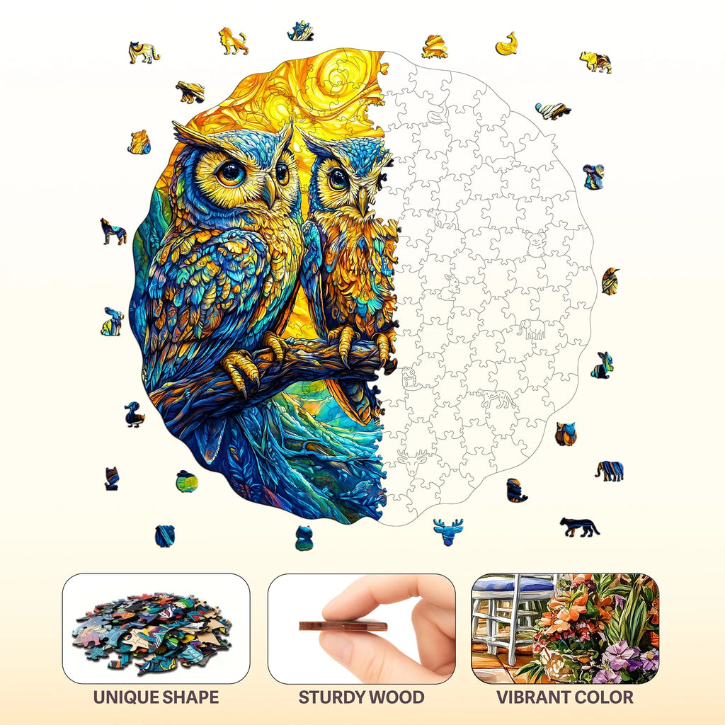 Fantasy Themed Wooden Puzzle Interesting Style Wooden Decor Christmas and Halloween Gift Toy for Teen and Kid