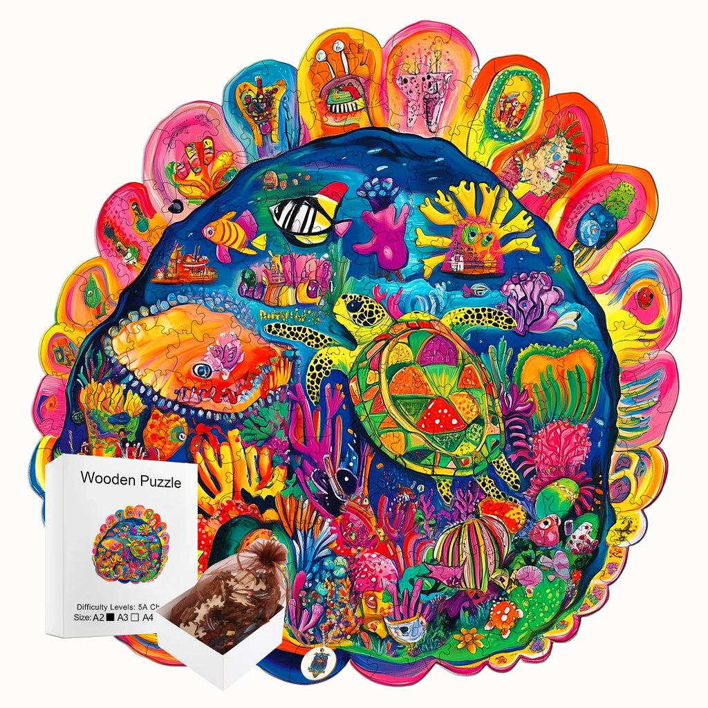 Fantasy Themed Wooden Puzzle Interesting Style Wooden Decor Christmas and Halloween Gift Toy for Teen and Kid