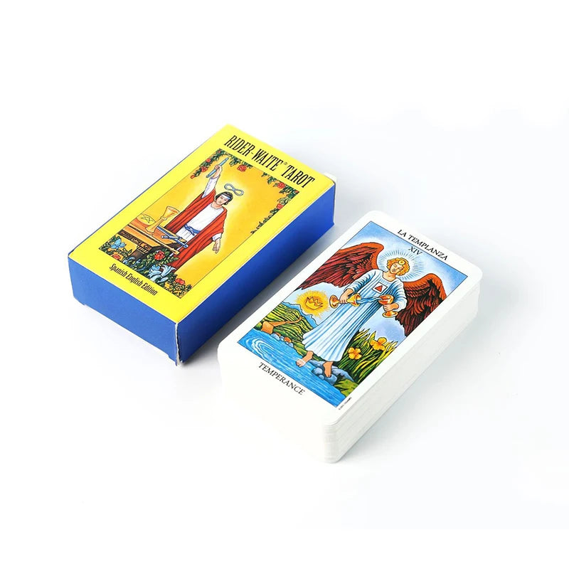 Hot Sell Rider Waite Tarot Card Divination Personal Use Tarot Deck Full English Spanish Version Oracles Deck for Girl Board Game