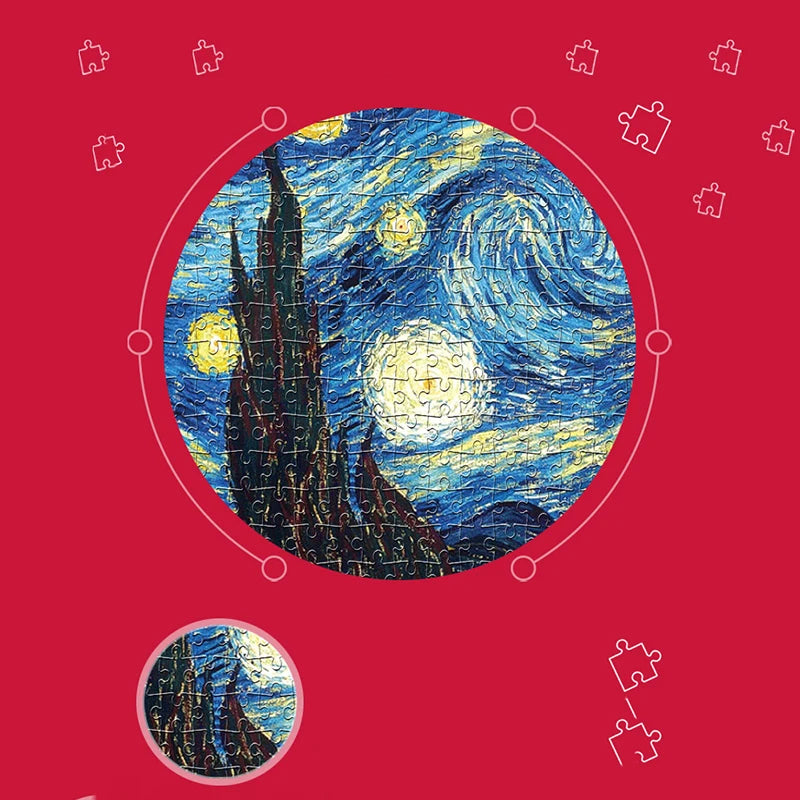 75*50cm 1000pcs Puzzle Difficult Adult World Famous Painting Puzzle Landscape Stress Relief Education Puzzle Toys