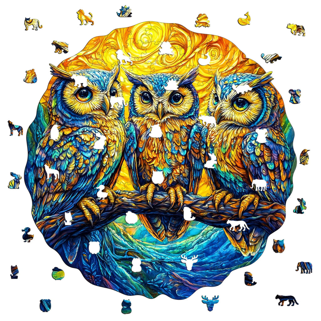 Fantasy Themed Wooden Puzzle Interesting Style Wooden Decor Christmas and Halloween Gift Toy for Teen and Kid