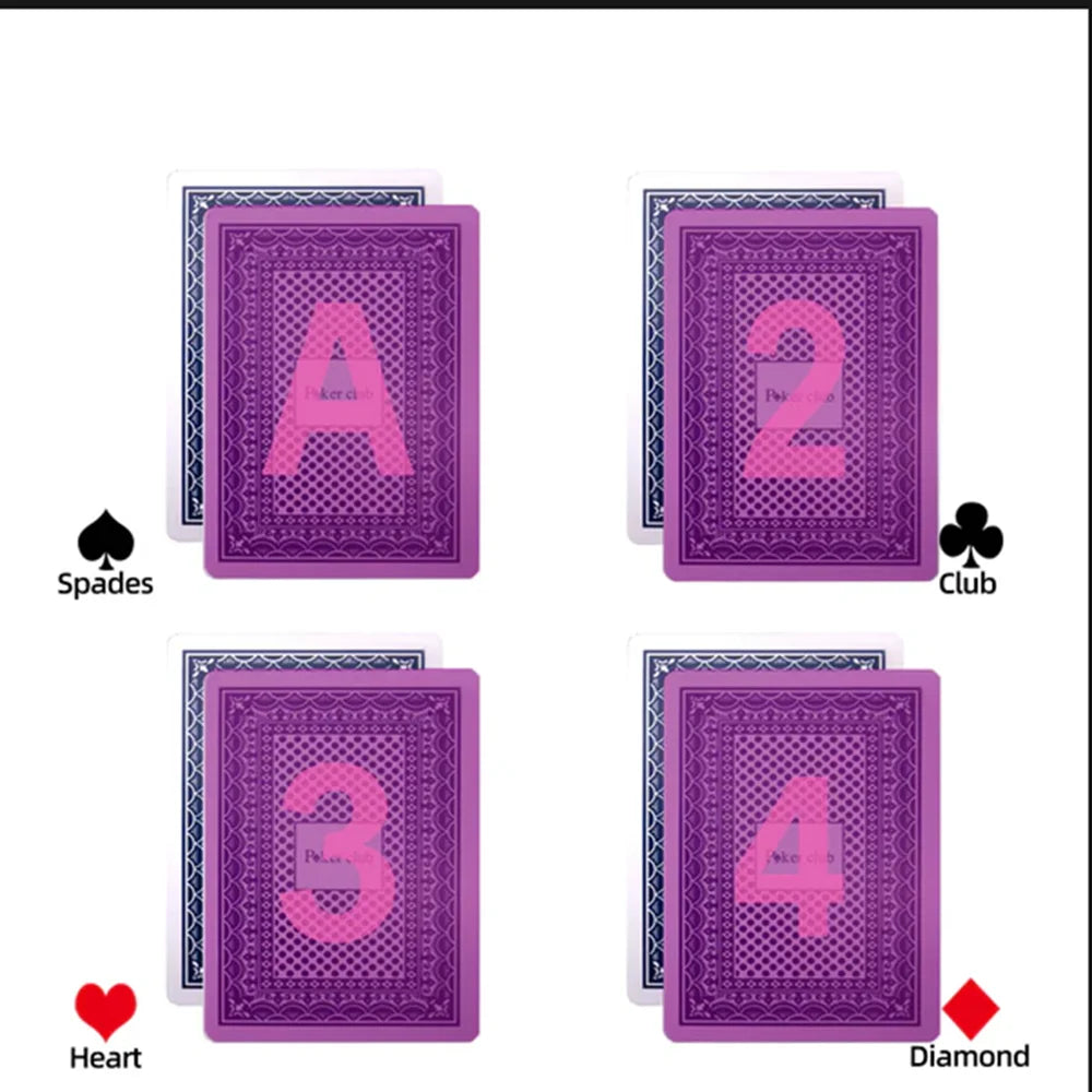 Infrared Marked Korean Gold Kingdum Plastic Playing Cards For Poker Cheating Contact Lenses（Only Cards)