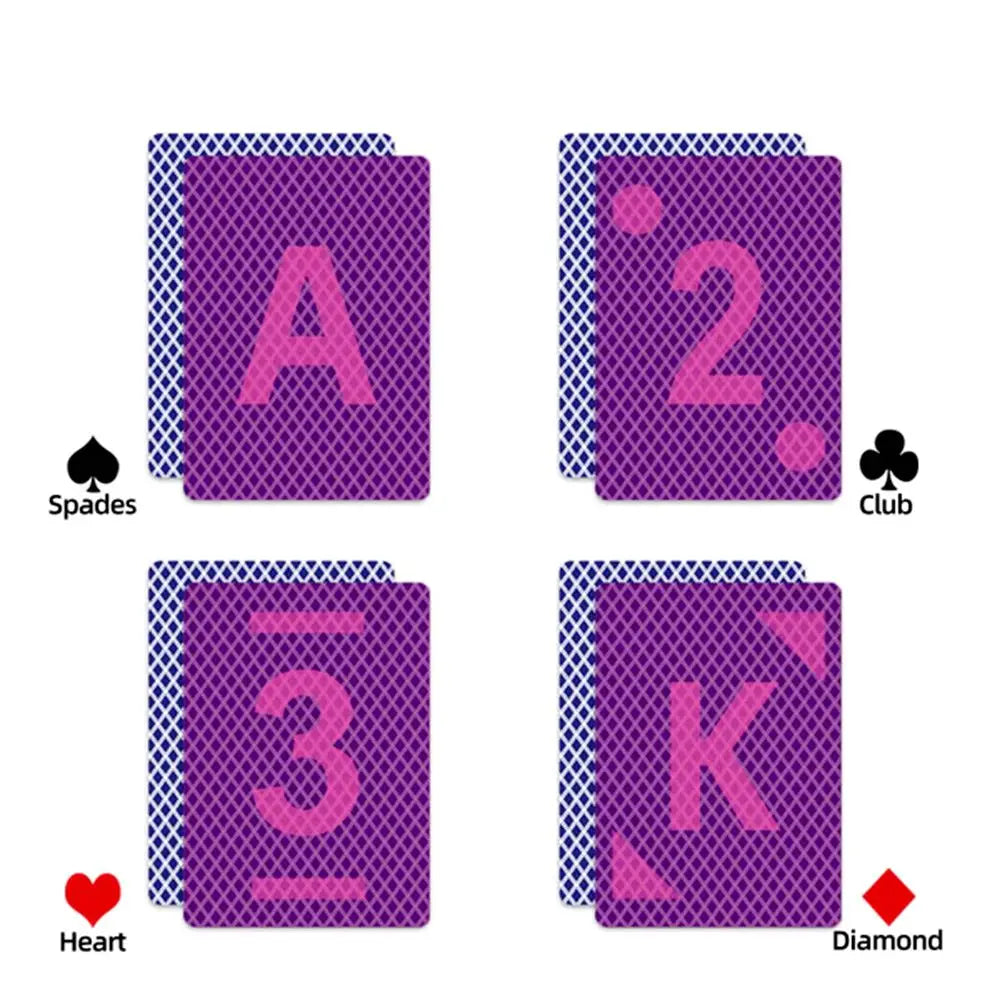 Infrared Marked Korean Gold Kingdum Plastic Playing Cards For Poker Cheating Contact Lenses（Only Cards)
