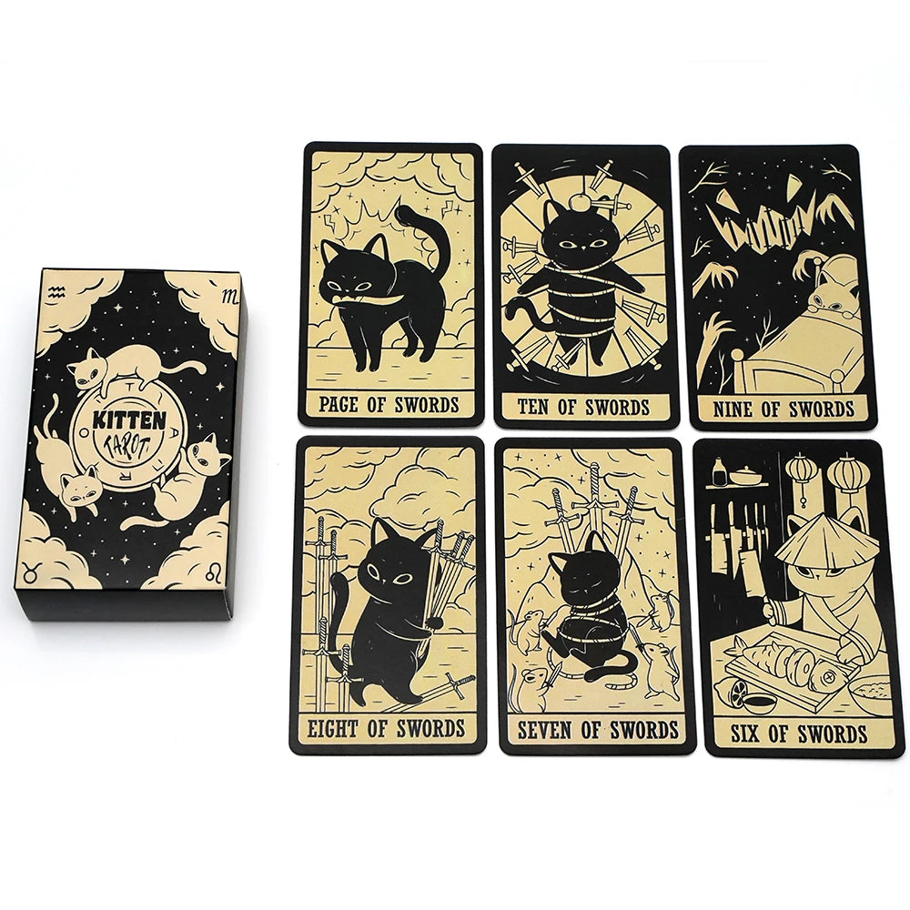 Kittens Tarot Card Deck Unlock The Future Fortune Telling Fate Games Cat Lovers