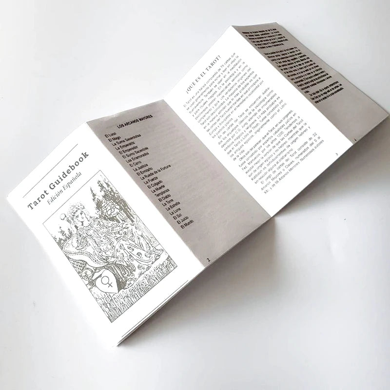 Rider Waite Tarot Cards Classic Tarot Spanish English Version Knight Waiter Divination Fate Forecasting Prophecy THE MAGICIAN