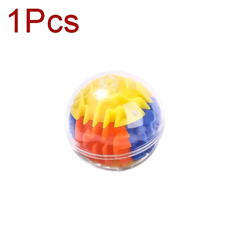 3D Maze Magic Cube Six-sided Transparent Puzzle Speed Cube Rolling Ball Magic Cubes Maze Toys For Children Stress Reliever Toys