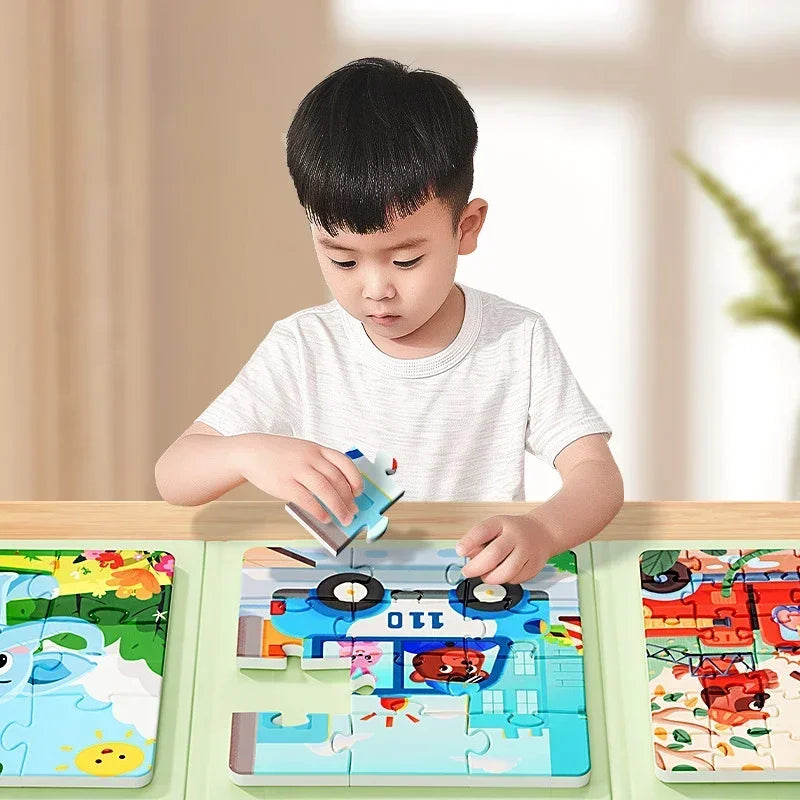 Children's Magnetic Puzzle 3-6 Year Old Baby Educational Toys Children's Montessori Baby DIY Early Education Toys