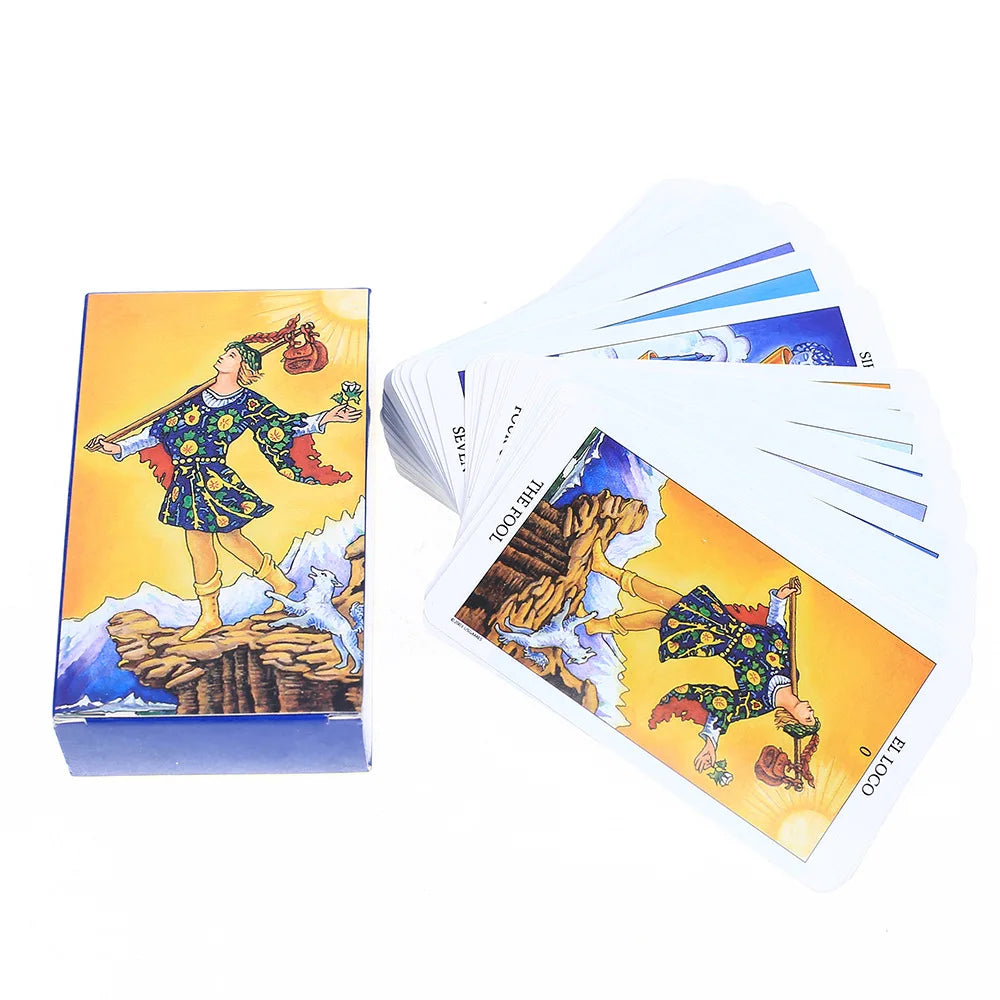 Tarot Cards Rider Waite Tarot Board Game Divination Cards Oracle Russian Spanish English Version for Beginners Party Game Toy
