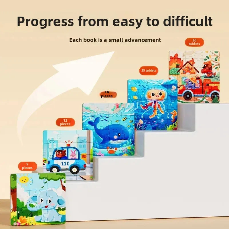 Children's Magnetic Puzzle 3-6 Year Old Baby Educational Toys Children's Montessori Baby DIY Early Education Toys