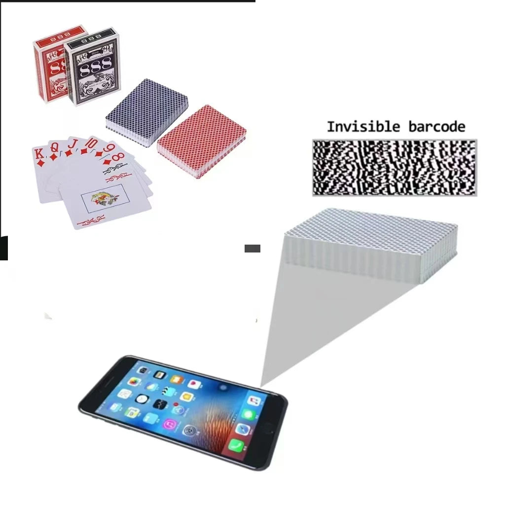 Bird 888 Barcode Marked Cheating Cards For Professional Poker Hand Analyzer（Only Cards)