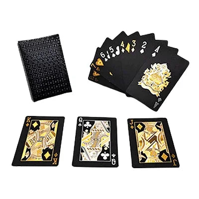 Poker Cards PVC Waterproof Poker Playing Cards Plastic Crystal Gaming Wareable Ware Resistan Creative Gift Durable Poker 55pcs/D