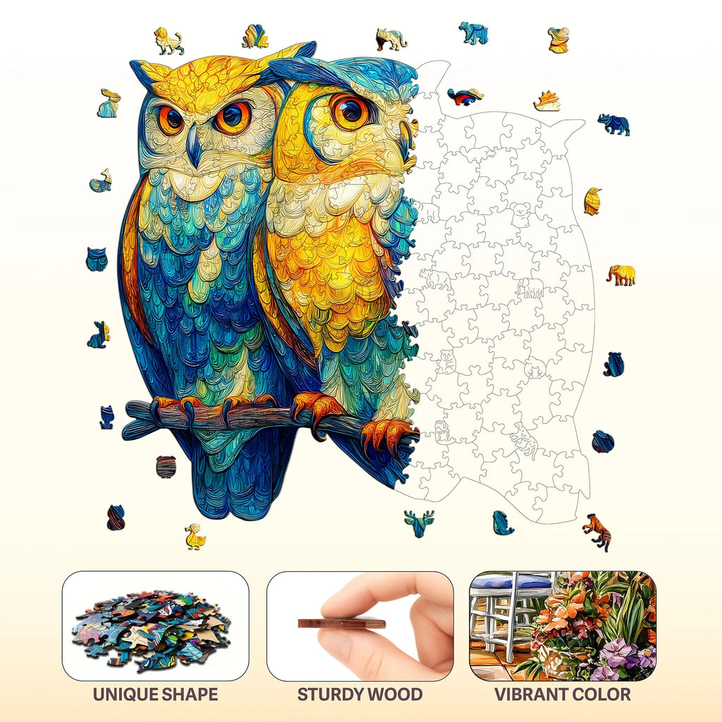 Fantasy Themed Wooden Puzzle Interesting Style Wooden Decor Christmas and Halloween Gift Toy for Teen and Kid