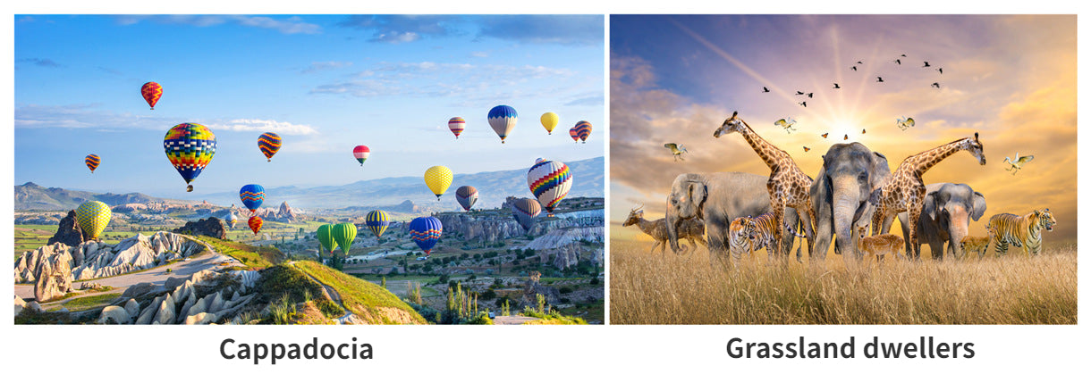 46*28cm Jigsaw Puzzles 500 Pieces Paper Picture Landscape Oil Painting Art Puzzles Decompression Toys for Adults Family Games