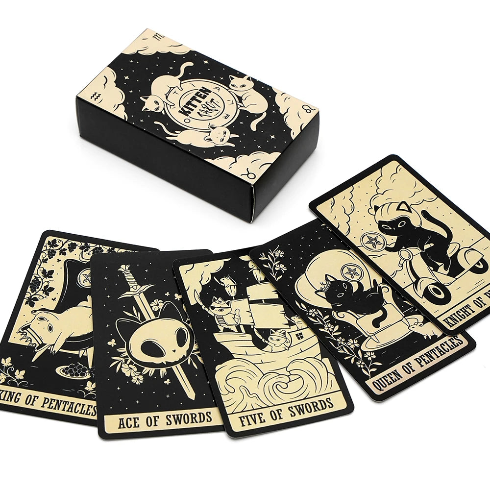 Kittens Tarot Card Deck Unlock The Future Fortune Telling Fate Games Cat Lovers