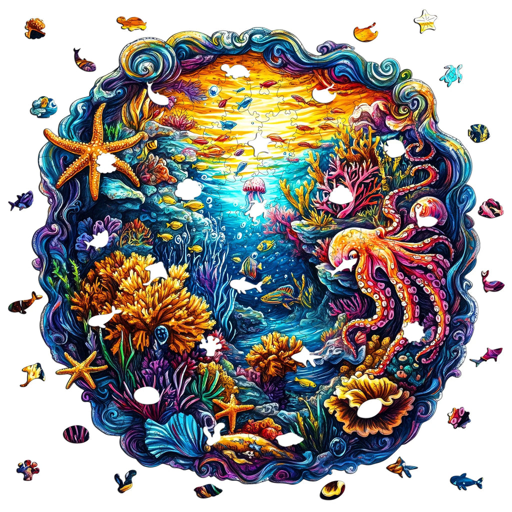 Fantasy Themed Wooden Puzzle Interesting Style Wooden Decor Christmas and Halloween Gift Toy for Teen and Kid