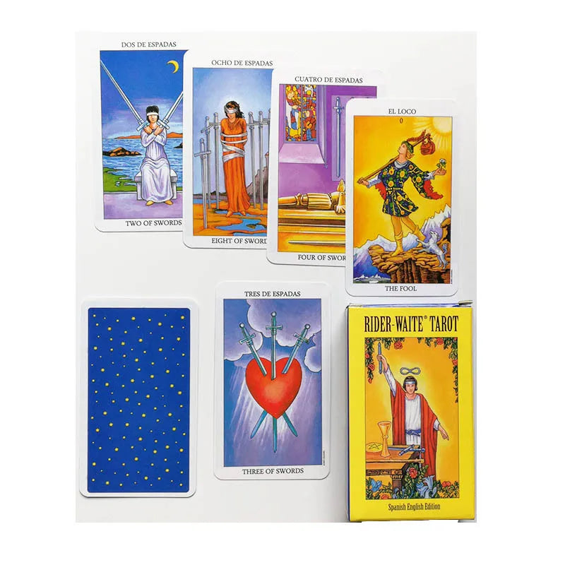 Tarot Cards Rider Waite Tarot Board Game Divination Cards Oracle Russian Spanish English Version for Beginners Party Game Toy