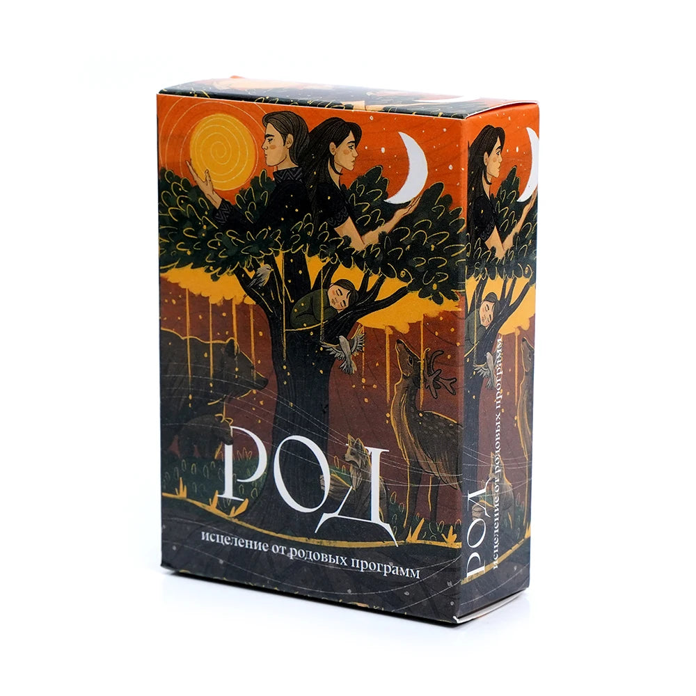 Newest TAPO POI Tarot Исцеление Oт Pодовых програм Russian Cards Deck Playing  Fate Divination Board Game With Paper Instruction