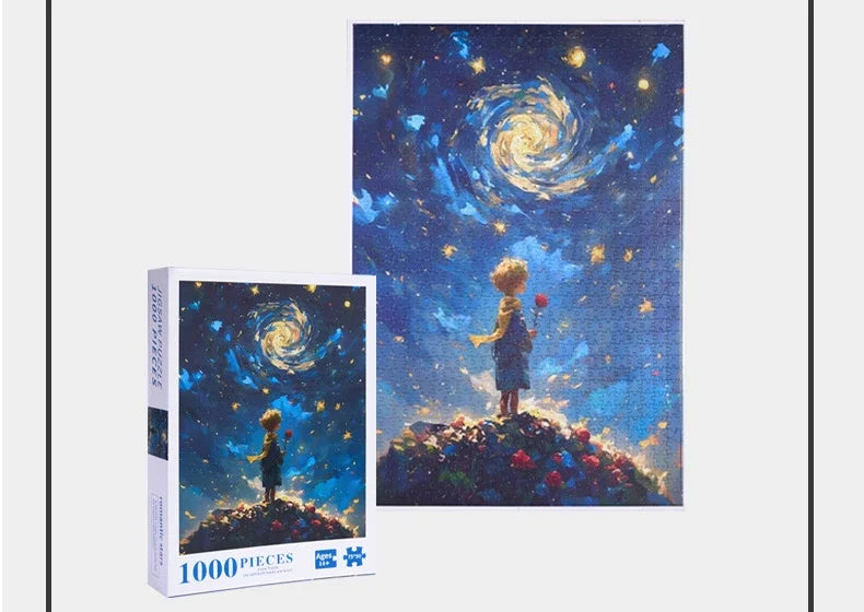 Adult 1000 Pieces Jigsaw Puzzle Little Boy Puzzle Toy Puzzle Intelligence Stress Reduction Cartoon Puzzle Festival Present