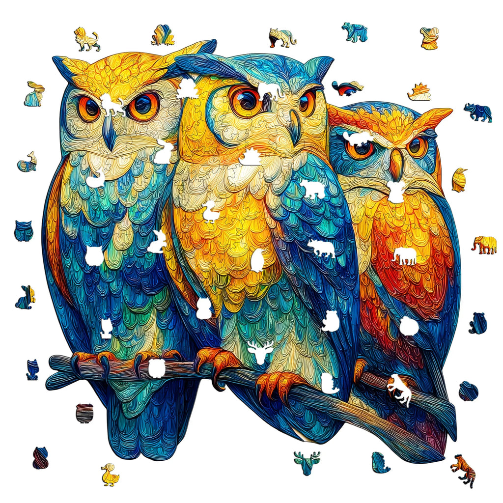 Fantasy Themed Wooden Puzzle Interesting Style Wooden Decor Christmas and Halloween Gift Toy for Teen and Kid