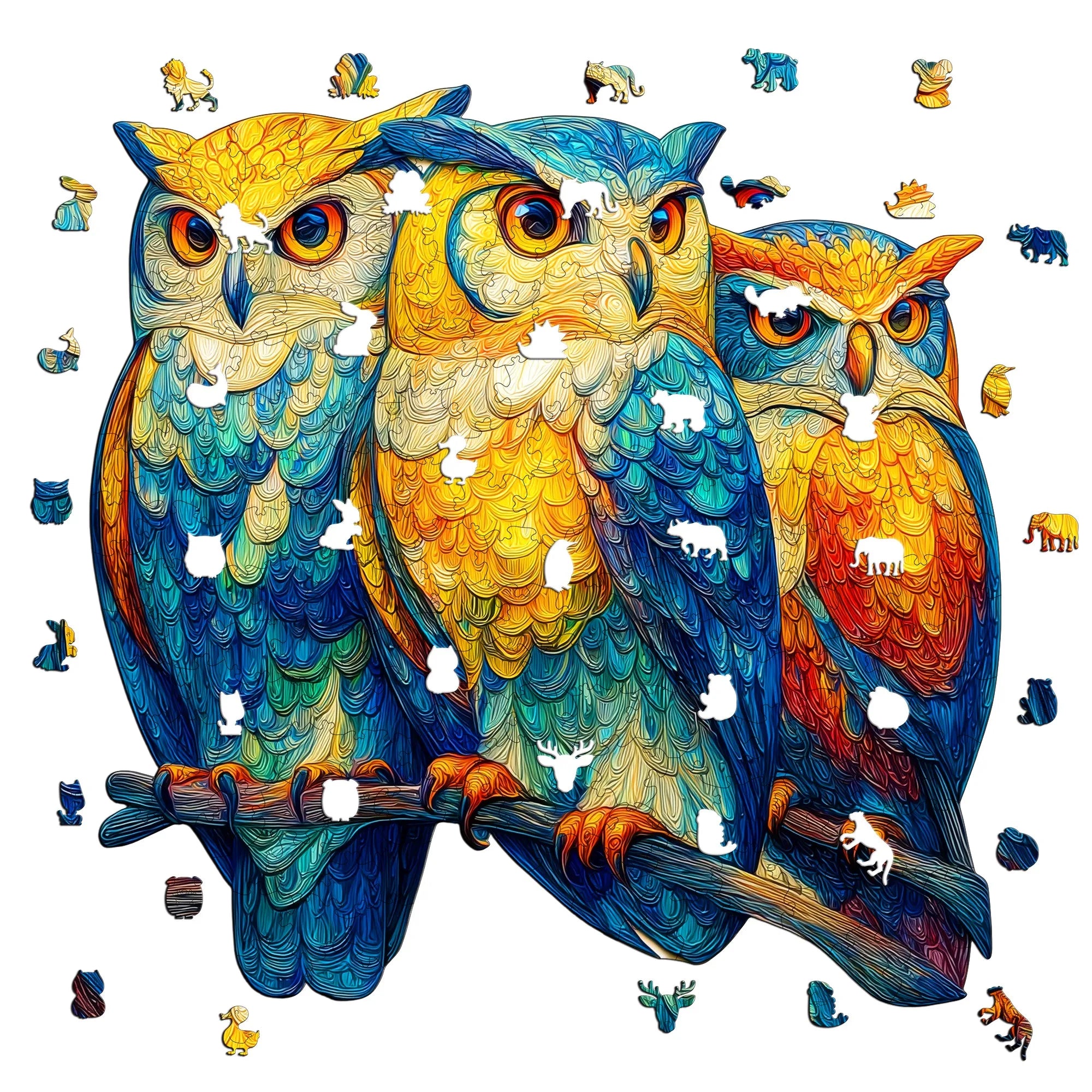 Fantasy Themed Wooden Puzzle Interesting Style Wooden Decor Christmas and Halloween Gift Toy for Teen and Kid