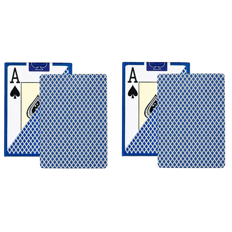 2 Sets/Lot Classic Poker Cards Big Typeface  Plastic Waterproof  Cards Game