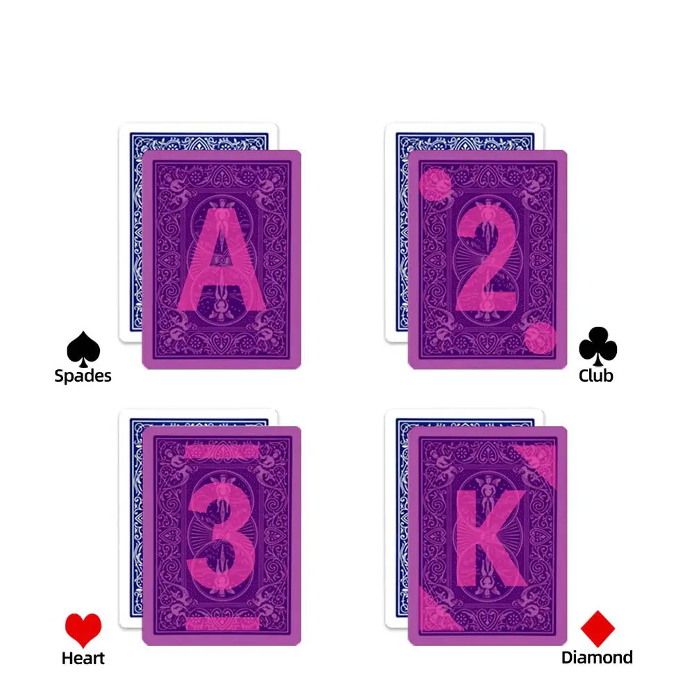 Bicycle Deck Cheating Playing Cards For Poker Infrared Contact Lenses & Infrared Sunglasses(Only Cards)