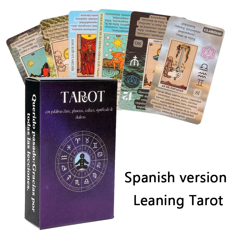 Rider Waite Tarot Cards Classic Tarot Spanish English Version Knight Waiter Divination Fate Forecasting Prophecy THE MAGICIAN