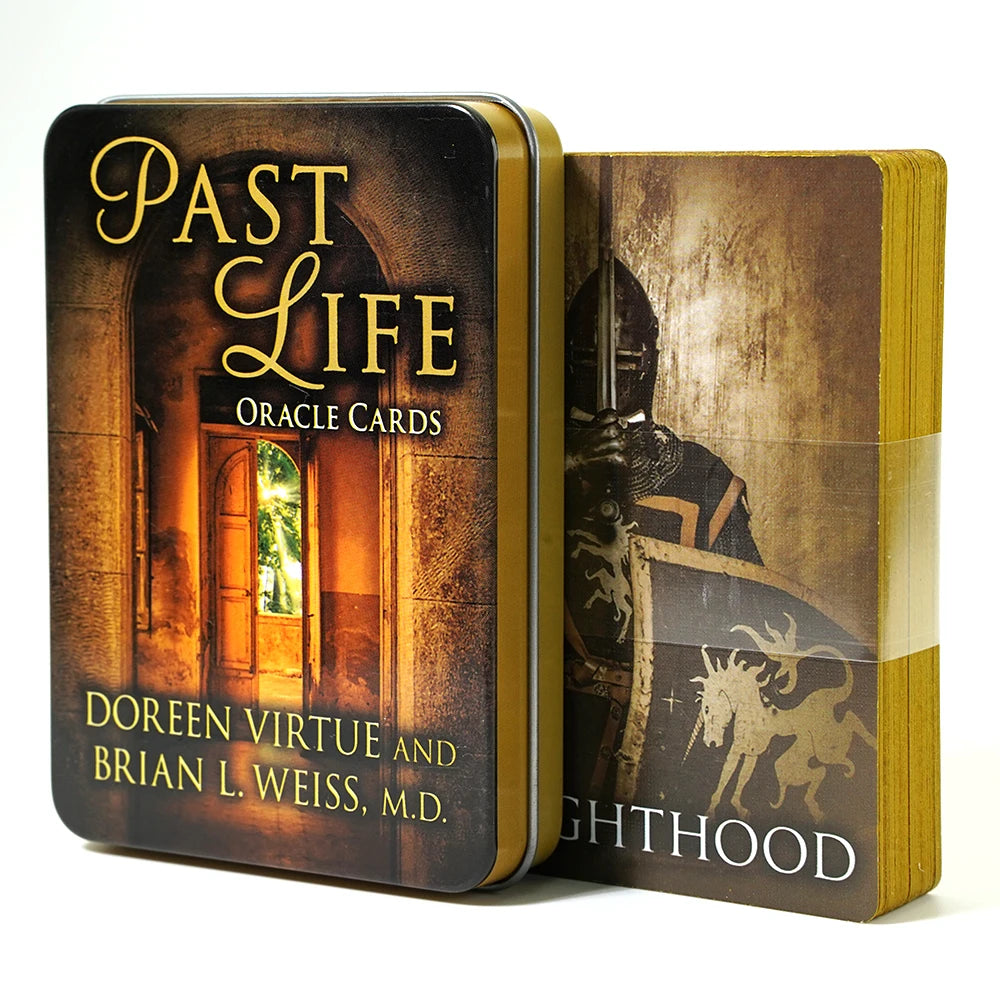 Adventures time Tarot 78pcs Cards in a Tin Metal Box Gold plated Edge Tarot Cards For Divination Tarot Deck Beautiful Package