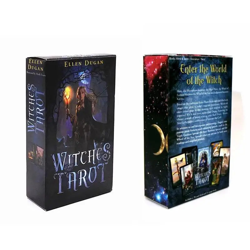 Witches Tarot Cards A 78 Deck Oracle English Visions Divination Edition Borad Playing Games