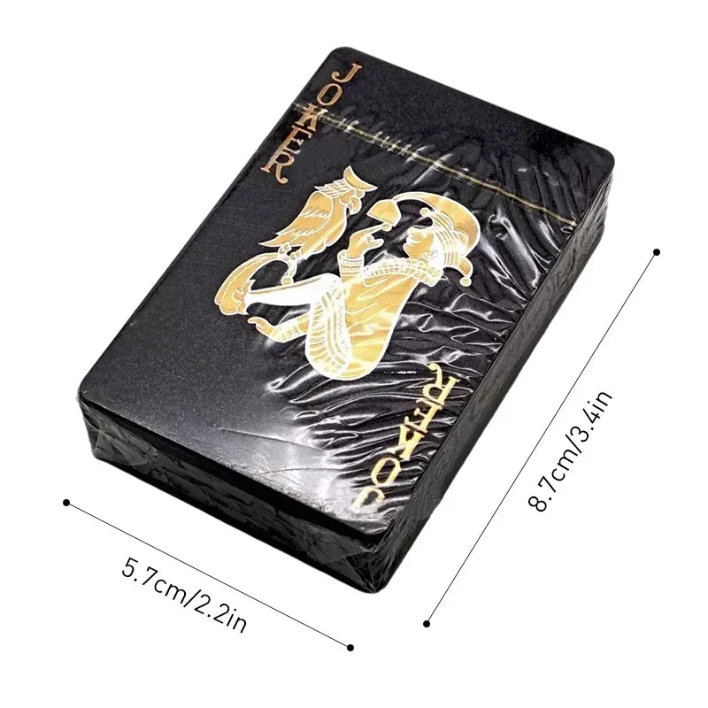 Poker Cards PVC Waterproof Poker Playing Cards Plastic Crystal Gaming Wareable Ware Resistan Creative Gift Durable Poker 55pcs/D