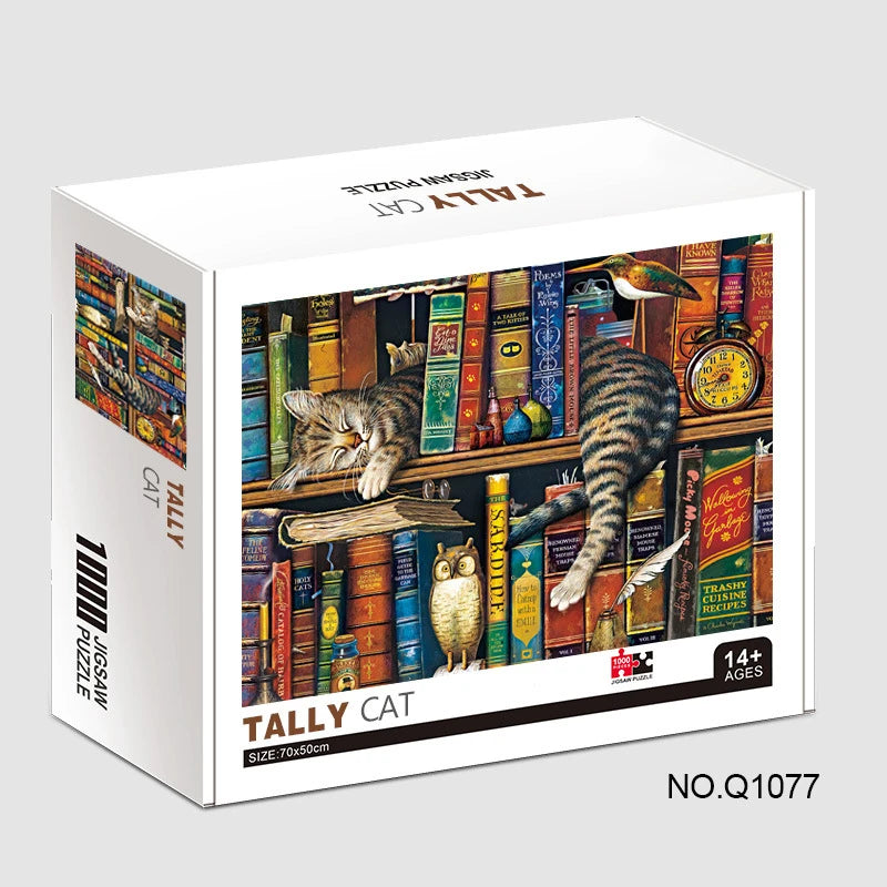 75*50cm 1000pcs Puzzle Difficult Adult World Famous Painting Puzzle Landscape Stress Relief Education Puzzle Toys