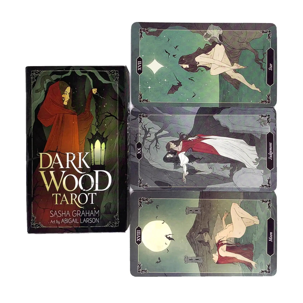 Dark Wood Tarot Cards A 78 Oracle Deck English Visions Divination Edition Borad Playing Games