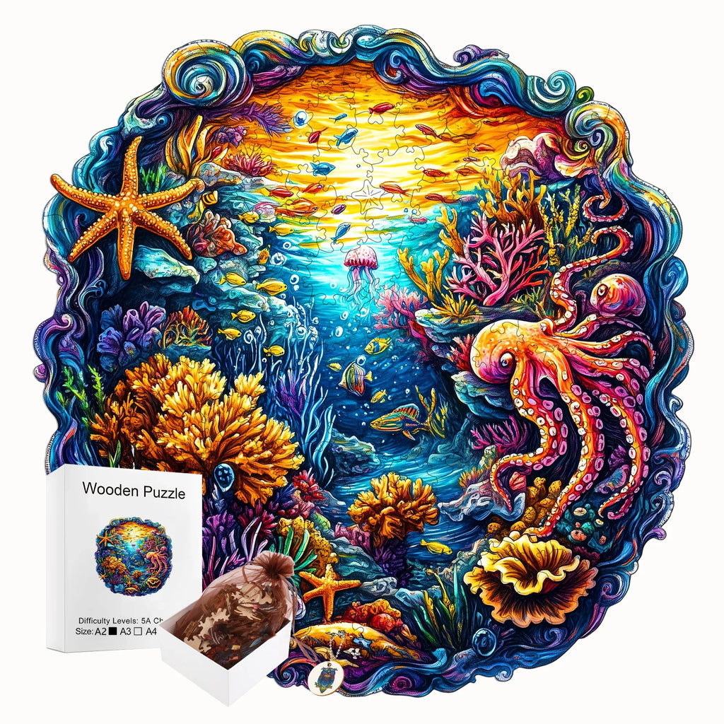 Fantasy Themed Wooden Puzzle Interesting Style Wooden Decor Christmas and Halloween Gift Toy for Teen and Kid