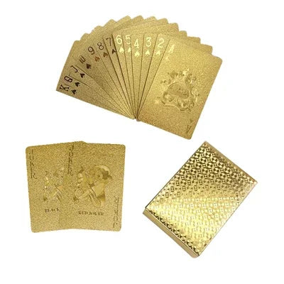 Poker Cards PVC Waterproof Poker Playing Cards Plastic Crystal Gaming Wareable Ware Resistan Creative Gift Durable Poker 55pcs/D