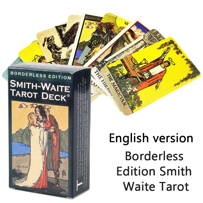Rider Waite Tarot Cards Classic Tarot Spanish English Version Knight Waiter Divination Fate Forecasting Prophecy THE MAGICIAN