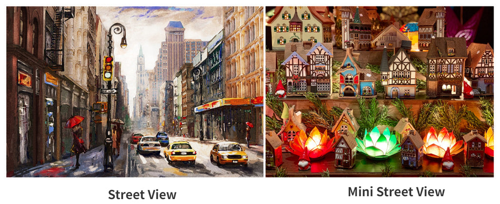 46*28cm Jigsaw Puzzles 500 Pieces Paper Picture Landscape Oil Painting Art Puzzles Decompression Toys for Adults Family Games